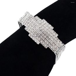 Bangle YFJEWE Direct Factory Selling Silver Colour Cross Crystal Bracelets Femme Clasp Extra Link Chain Bracelet Bridal B191