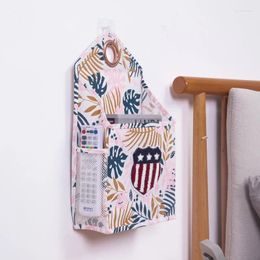 Storage Bags Wall Hanging Bag Bathroom Waterproof Door Cotton Linen Toilet Tissue Artifact Student Book Pocket