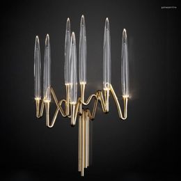 Wall Lamp Modern Indoor Led Lights Gold For Bedroom Decor Living Room Sconce Loft Bar Corridor Light Luminaire