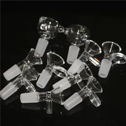 Glass Slides Bowl Pieces Hookahs Bowls Funnel Rig Quartz Nails 18mm 14mm Male Female Heady Smoking Water pipes dab rigs Bong Slide dabber tools