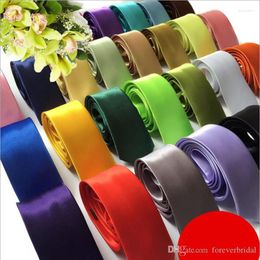 Bow Ties 2023 Hand Made 35 Choice Fashion Men's Tie 145 5 CM Elegant Style Plain Colour Groom For Men Formal Business Wedding Party