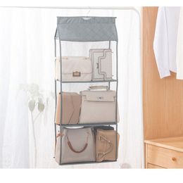 Storage Boxes 3/4 Pocket Bag Organiser Is The Of Wardrobe Dust Large Handbag And Tote