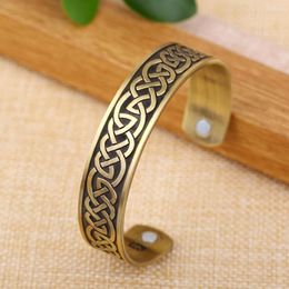 Bangle Dreamtimes Magnetic Bracelet Celtic Knot Cuff Stainless Steel Zinc Alloy Weight Loss Jewellery Gift For Men