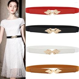 Belts Belt Female Decoration With Skirt Waist Closing Gold Leaf Flame Elastic Sweater Thin Seal SCB0274