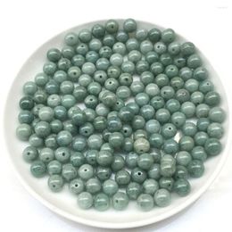 Pendant Necklaces 20PCS Natural Grade A Jade Jadeite Bead DIY Bracelet Green Loose 10mm