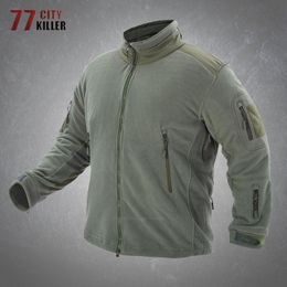 Men's Jackets Tactical Fleece Jackets Mens Outdoor Thermal Warm Climbing Sports Combat Military Coats Male Casual Stand Collar Loose Outwear 230111