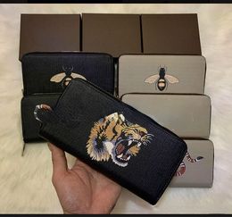 Classic Wallets Designer Clutch Bag Men Women Business Big Zipper Long Wallet Purse