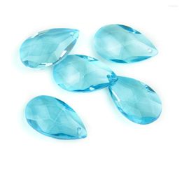 Chandelier Crystal 50mm 20pcs Aquamarine Drop Shape Glass Teardrop Stone For Home Wedding Lamp Decoration