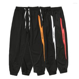 Men's Pants 2023 Men's Arrival Spring Breathable Striped Letter Patterned Drawstring Pencil Casual Streetwear Sweatpants