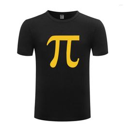 Men's T Shirts Classic Math Science Pi Letter Novelty Men Summer Cotton Short Sleeve Tshirt Casual Male Sport T-shirt Tee Shirt Homme