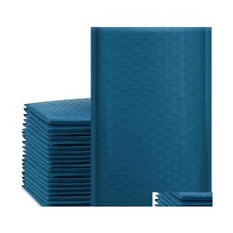 Packing Bags Packaging 50Pcs Navy Blue Poly Bubble Mailers Bag For Small Business Envelopes Drop Delivery Office School Industrial Dhuwt