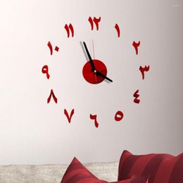 Wall Clocks Home Decoration Fashion Ornament Acrylic Accessories Coffee Cups Decal Mirror Surface DIY Clock Silent Quartz