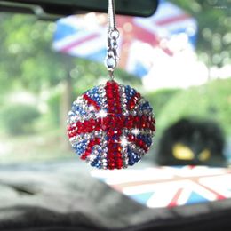 Interior Decorations Bling Crystal Ball Hanging Ornament Car Rear View Mirror Round Pendant Decoration For Mini COOPER JCW S One Styling