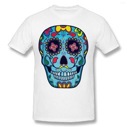 Men's T Shirts Sugar Skull Cotton Prints Casual Short Sleeve T-Shirt Printing Shirt Tees 2023 Funny