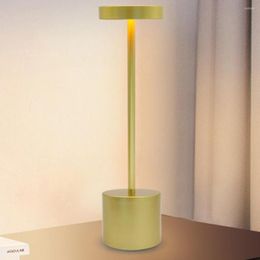Table Lamps Bar Atmosphere Lights I-shaped Bedroom Sleep Light Wireless Rechargeable Diming 1200mAH Lithium Battery For Restaurant El