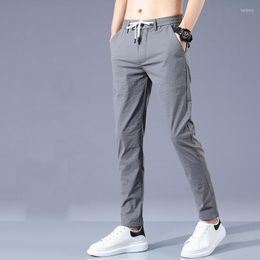 Men's Pants 2023 Summer Men's High Quality Ultra-thin Quick-drying Casual Men Gray Khaki Black Pantalon Homme Joggers