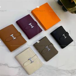 Classic luxury Wallet Women foldable solid color Woman man whole High quality credit card clip po Fashion leather change Pl203p