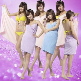 Towel Arrival 2023 Fashion Lady Girls Wearable Fast Drying Magic Bath Beach Spa Bathrobes Robes Dress