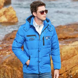 Men's Down Quality Winter Thermal Thicken Coat Snow Blue Parka Male Warm Outwear Men Fashion Grey Duck Feather Jacket