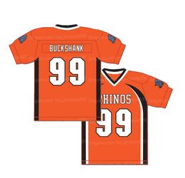 Movie Ozamataz Buckshank #99 Rhinos Football Jersey All Stitched W Patches Custom Name Number