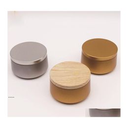 Bottles Jars Small Tin Box Gold Round Tins Can Empty Candle Jar Ethnic Style Tea Candy Tablet Storage Boxes Rrf12754 Drop Delivery Otsgx