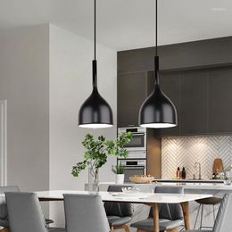 Pendant Lamps Nordic Simple Lights Multicolor Aluminium Hanging Lamp LED Modern Light E27 Lighting Fixtures