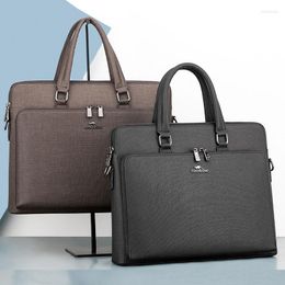 Briefcases Men's Single Shoulder Messenger Handbag Business Casual Horizontal Briefcase Fashion Bag Computer