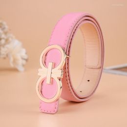 Belts Children Belt 2023 Casual Pu Leather For Boys Girls Women Fashion Alloy Buckle Kids Pants Waistband