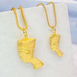 Pendant Necklaces Necklace For Women Men Gold Color Copper Pharaoh Pattern Fashion Jewelry Accessory Daily Wear Anniversary With Chain