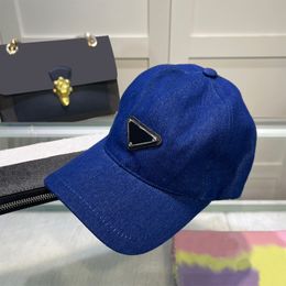 Denim Caps Fashion Designer Ball Caps Summer Mens Women Baseball Cap with Letters Black Blue Street Hat Beanies Hip Hop Bucket Hats