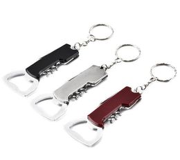 Keychain Beer Bottle Opener Stainless Steel Multifunctional Opener Creative Gift Kitchen Tool