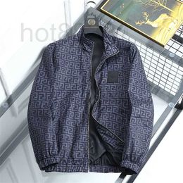 Men's Jackets Designer Fall Badge High Neck Long Sleeve Zipper Cardigan Windbreaker Casual Jacket NZ58