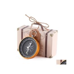 Party Favor Wedding Favors And Gifts Candy Box With Travel Compass Souvenirs For Guests Diy Decoration Accessories Sn4568 Drop Deliv Dh64W