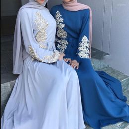 Ethnic Clothing Beaded Kaftan Dubai Abaya Turkey Muslim Women Hijab Maxi Party Dress Islam Caftan Marocain Dresses Vestidos Femme Musulman