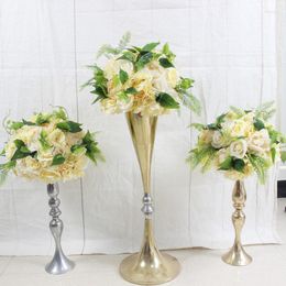 Decorative Flowers SPR 10pcs/lot Wedding Table Centre Flower Ball Road Lead Artificial Flore Centrepiece Backdrop Decoration