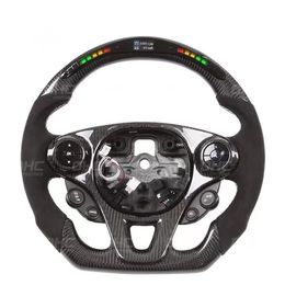 LED Performance Steering Wheel Lock for Smart 453 Real Carbon Fibre