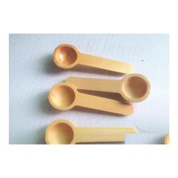 Spoons 1000Pcs Mini Honey Spoon 7.5X2.5Cm Wood Sauce Salt Seasoning Connt Measuring Teaspoon Sn2783 Drop Delivery Home Garden Kitche Dhtmz