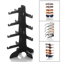 Sunglasses Frames 4 Layer Plastic Frame Display Stands 3 Colours Fashion Sun Glasses Eyeglasses Eyewear Counter Showing Stand Holder Rack