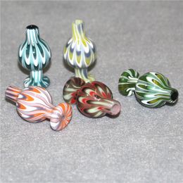Hookah 25mm OD Glass Carb Caps Directional Bubble Ball Cap Carb Caps For Quartz Banger Nails Glass Water Bongs Dab Rigs Pipes