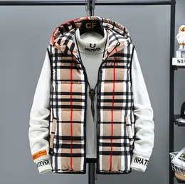 New Outdoor Casual Plaid Men's and Women's down Cotton Vest Camouflage Men Autumn and Winter Vests