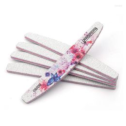 Nail Files 20Pcs/Lot File 80/80 Sunshine Ink Printing Sanding Buffer Block Plastic Pedicure Polish Beauty Tools Professional Art Dro Dhdwh