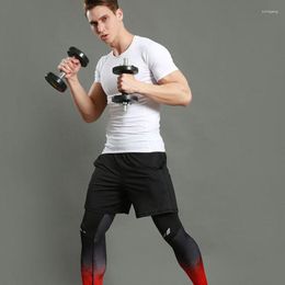 Men's Pants 2023 Compression Running Tights Men's Fitness Sports Leggings Men Gym Quick Dry Training High-Stretch Trousers MY806
