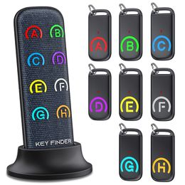 Dog Tag ID Card Smart Device Anti Lost Tracker Wireless with 4 6 8 Receivers Car Key Finder Locator for Pets Child Elders 230111