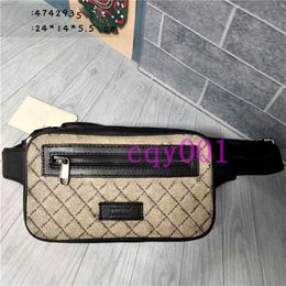 leather Chest backpack for mens fashion chest bags sell Waist Belt Unisex Zipper Mobile Phone Bag size24-14-5 5cm263V