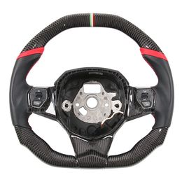 Car Styling Driving Wheel Real Carbon Fibre Steering Wheels For Lamborghini Aventador Auto Parts