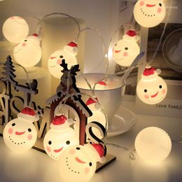 Strings Christmas Decoration LED Light Strin Garland Snowflakes For Home Fairy Year Xmas Decor Party Room