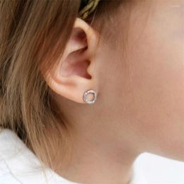 Hoop Earrings VISUNION Small Round Safety Pin Women Stainless Steel Trending Ear Ring Studs Jewelry