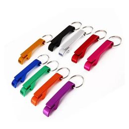 Openers New Beer Bottle Opener Keychain Metal Aluminium Alloy Ring Tool Gear Beverage 0609 Drop Delivery Home Garden Kitchen Dining Ba Dhfcb