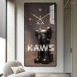 Wall Clocks Luxury Large Format Clock Fashion Big Wall-mounted Home Decor House Living Room Decoration Mute Digital