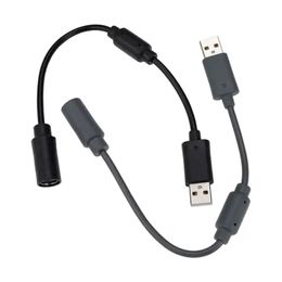 USB A USB Breakaway PC Extension Converter Cable Cord Wire Adapter For Microsoft Xbox 360 Wired Controller Gamepad